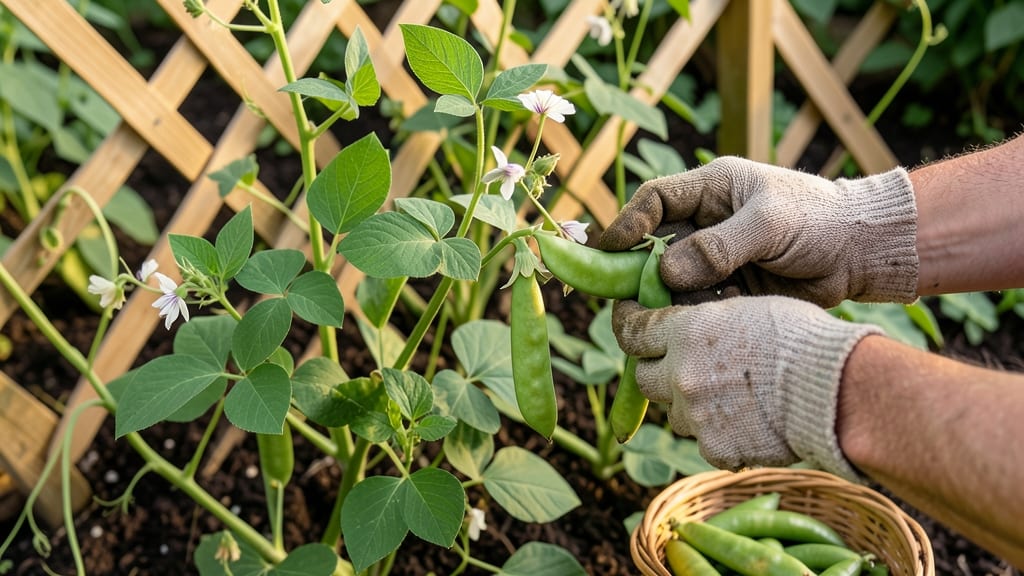When to Harvest Garden Peas: Pods Snap Easily, Seeds Feel Firm