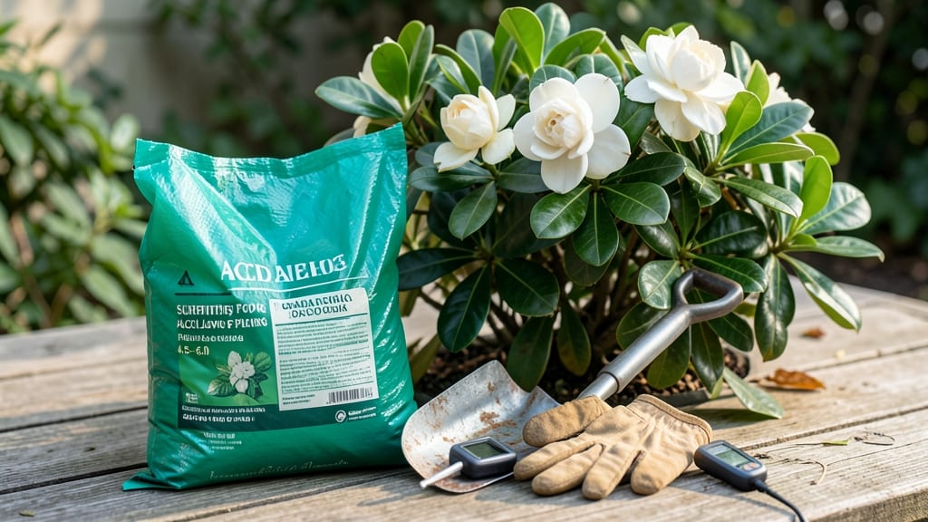 Acid Fertilizer for Gardenias: Exact pH Levels That Prevent Yellowing Leaves