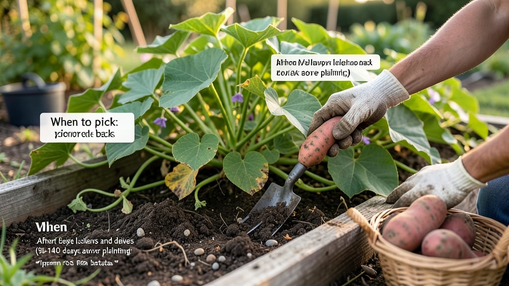 When to Pick Sweet Potatoes From the Garden: Firmness, Leaf Signals & Exact Days After Bloom