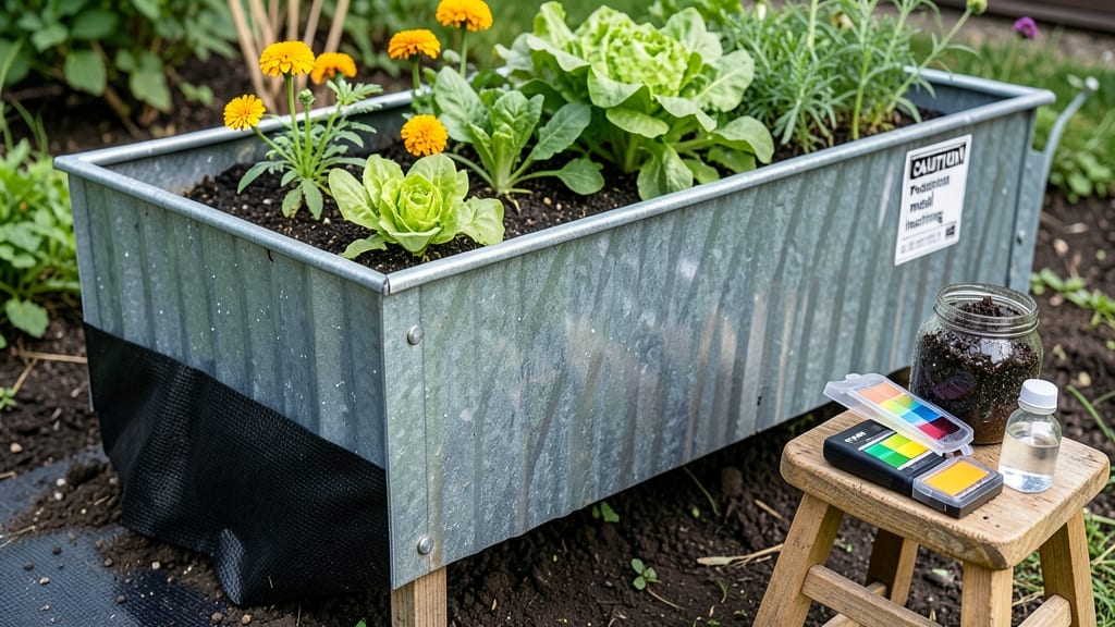 Are Galvanized Garden Beds Safe: Heavy Metal Leaching Risks and Plant Safety Facts