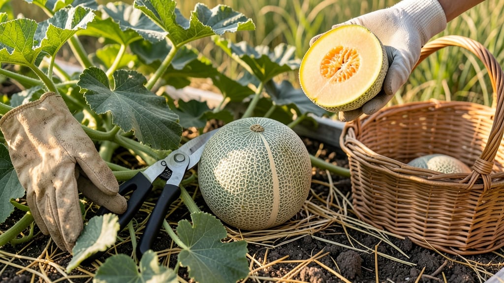 When to Harvest Cantaloupe from Garden: 3 Unmistakable Ripeness Tests Every Grower Should Know